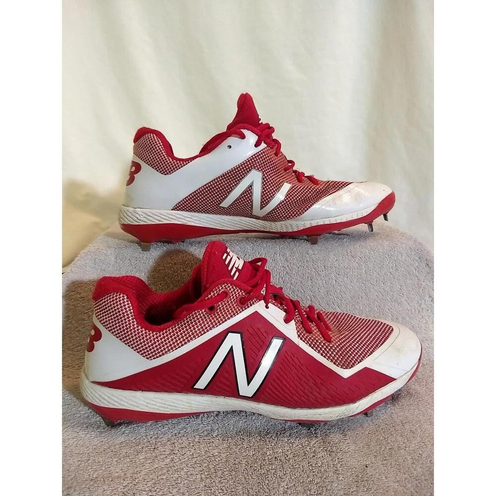 New Balance Mens 4040 'Red White' Baseball Metal Cleats, Size: 11.5    #US33-14